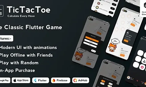 Tic Tac Toe - The Classic Flutter Tic Tac Toe Game