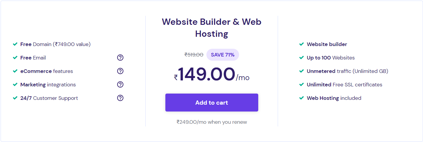 Hostinger website builder