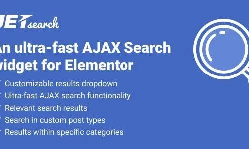 JetSearch 3.5.9 – The fastest AJAX search for Elementor