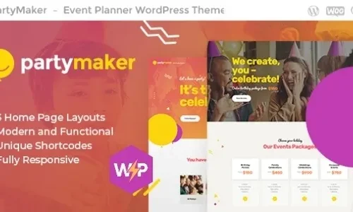 PartyMaker Theme 1.1.10 – Event Planner & Wedding Agency WordPress Theme
