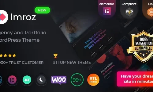 Imroz 1.5.0 – Agency & Portfolio WordPress Theme