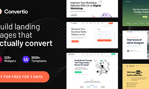 Convertio 3.0.0 – Conversion Optimized Landing Page Theme