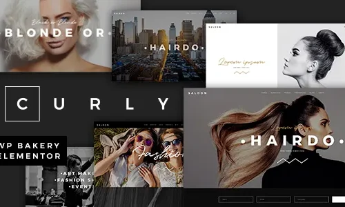Curly 3.2.1 – A Stylish Theme for Hairdressers and Hair Salons