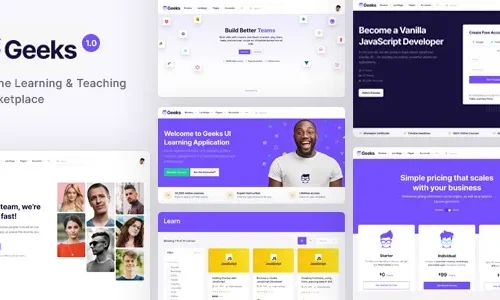 Geeks 1.2.22 – Online Learning Marketplace WordPress Theme