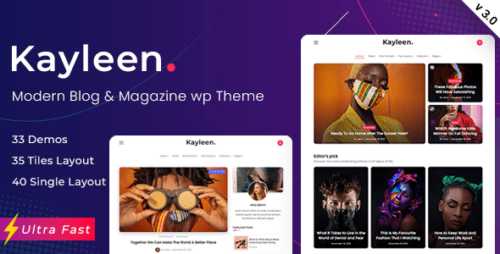 Kayleen 3.0.2 – Blog & Magazine WordPress Theme