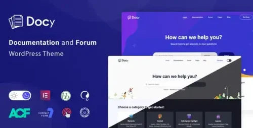 Docy 4.0.3 – Documentation and Knowledge base WordPress Theme with Helpdesk Forum