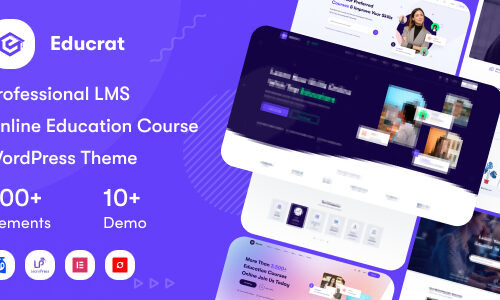 Educrat 1.0.17 – Online Course Education WordPress Theme