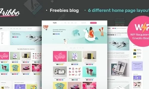 Fribbo 1.0.7 – Freebies Blog WordPress Theme