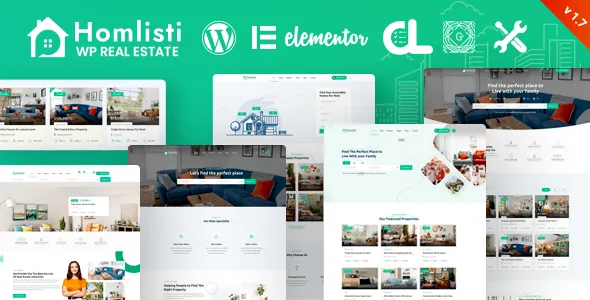 Homlisti best Homlisti real estate WordPress theme download
