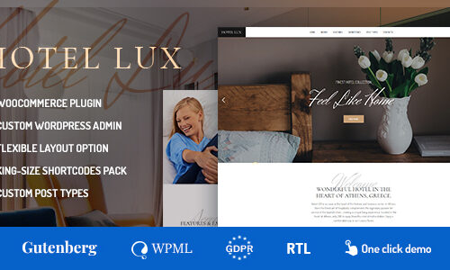 Hotel Lux 1.2.7 – Resort and SPA WordPress Websites