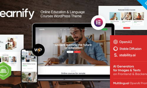 Learnify 1.13.0 – Online Education Courses WordPress Theme