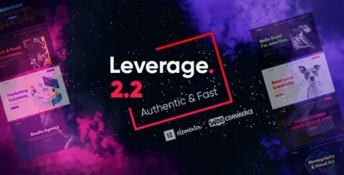 best Leverage WordPress theme premium creative agency portfolio download