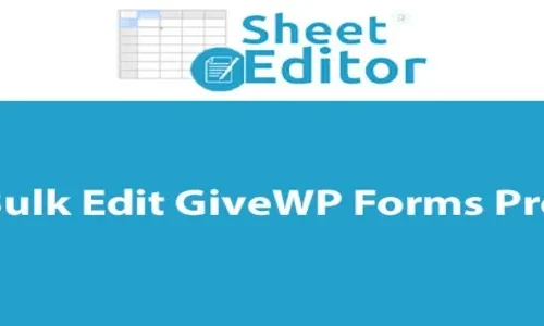 WP Sheet Editor Bulk Edit GiveWP Forms Pro 1.0.54