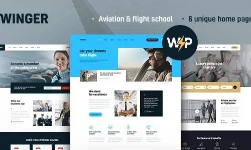 Winger 1.0.12 – Aviation & Flight School WordPress Theme