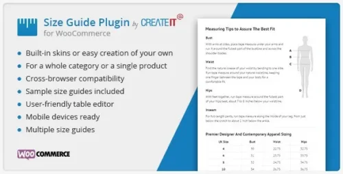 best WooCommerce product size guide plugin download