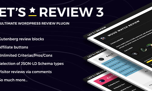 Let’s Review 3.4.2 – WordPress Plugin With Affiliate Options