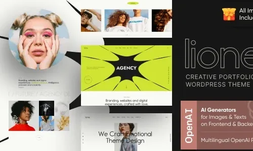 Lione 1.8.0 – Personal Portfolio for Creatives WordPress Theme