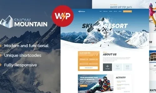 Snow Mountain 1.2.9 – Ski Resort & Snowboard School WordPress Theme