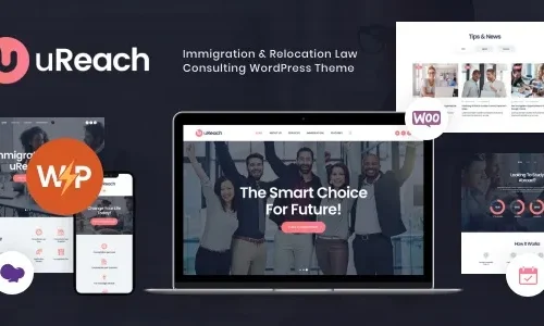 uReach 1.2.0 – Immigration & Relocation Law Consulting WordPress Theme