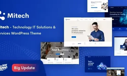 Mitech 2.0.4 – Technology IT Solutions & Services WordPress Theme