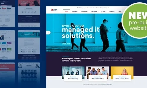 Nanosoft 1.2.7 – WordPress Theme for IT Solutions and Services Company