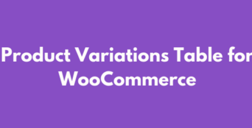 Product Variations Table for WooCommerce 1.2.7