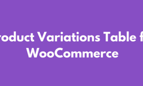 Product Variations Table for WooCommerce 1.2.7