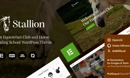 Stallion 1.7 – An Equestrian Club and Horse Riding School WordPress Theme