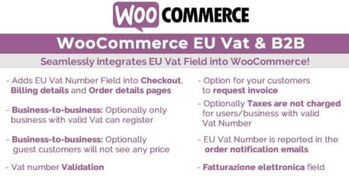 WooCommerce Eu Vat & B2B 13.0