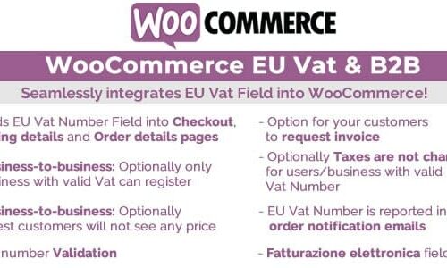 WooCommerce Eu Vat & B2B 13.0