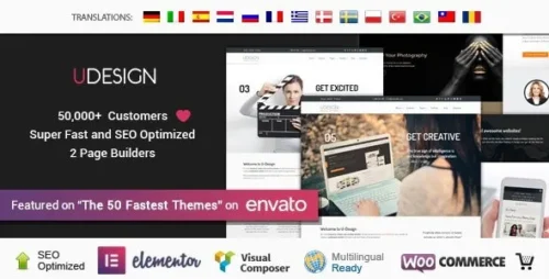 best uDesign responsive WordPress theme instant download