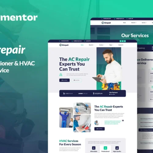 Airepair - Air Conditioner Repair Service Elementor Template Kit