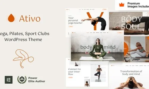 Ativo 7.4 - Pilates Yoga WordPress Theme