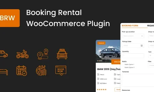 BRW Booking Rental WooCommerce Plugin 1.8.8