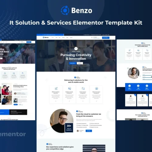 Benzo - It Solution & Services Elementor Template Kit