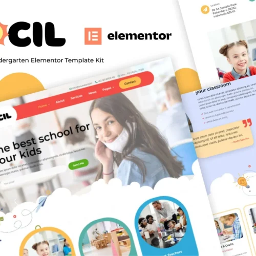 Bocil - Children Kindergarten Elementor Template Kit