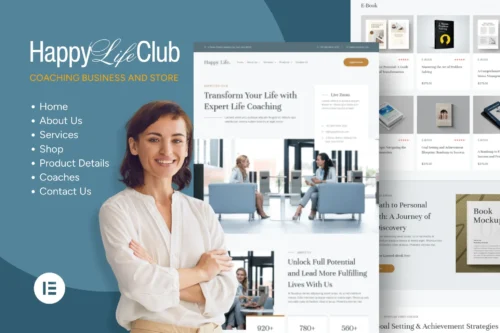 best Elementor business tutor template instant download