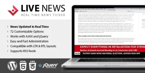 best WordPress news ticker plugin instant download