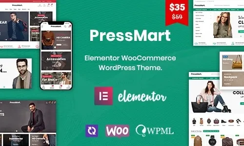 PressMart 1.2.21 – Modern Elementor WooCommerce WordPress Theme