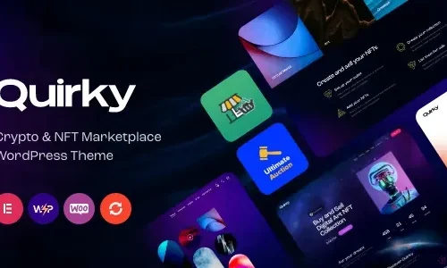 Quirky 1.10 – NFT, Token & Blockchain WCFM Marketplace WordPress Theme