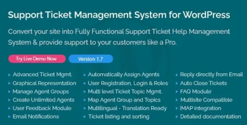best WordPress support ticket system plugin download
