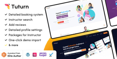 Tuturn 2.9 – Online Tutors MarketPlace WordPress Theme