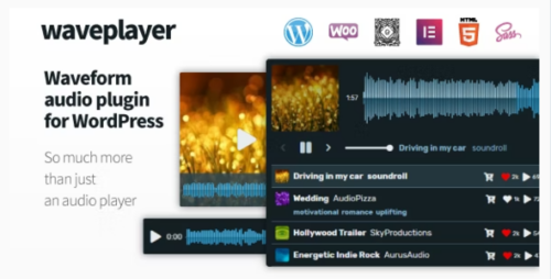 WavePlayer 3.6.4 – Waveform Audio Player for WordPress and WooCommerce