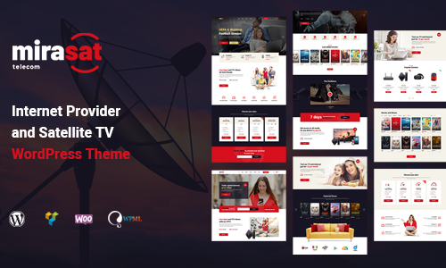 Mirasat 1.1.0 – Internet Provider and Satellite TV WordPress Theme