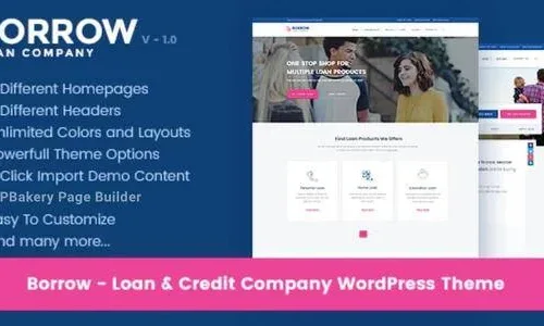 Borrow 1.6.9 - Loan Company Responsive WordPress Theme