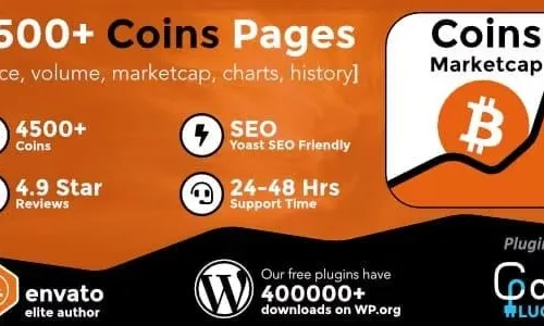 Coins MarketCap 5.6.7 - WordPress Cryptocurrency Plugin