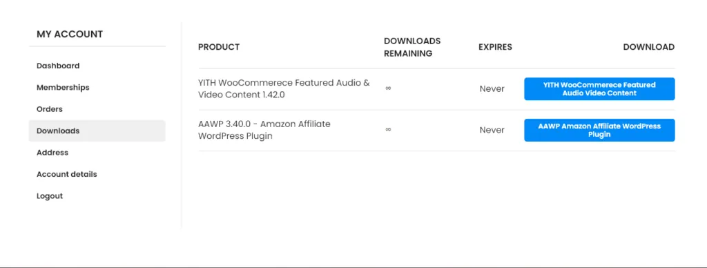 Single product Download