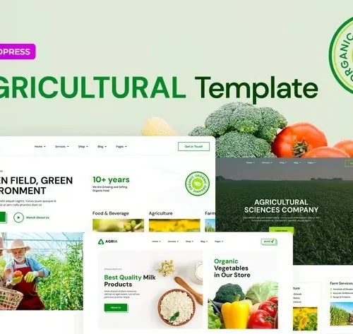 Agria – Agriculture Company Elementor Pro Template Kit