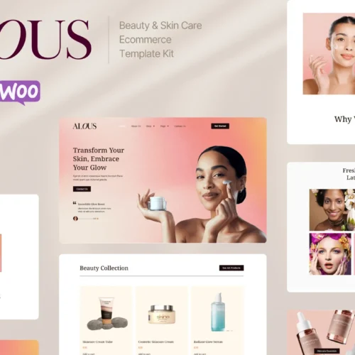 Alous - Beauty & Skin Care Ecommerce Elementor Pro Template Kit