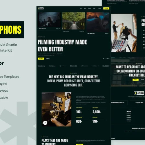Alphons - Film Maker & Movie Studio Elementor Template Kit